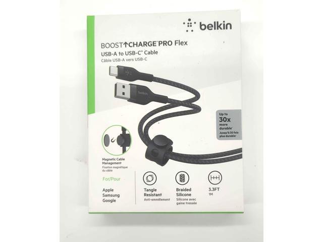 Belkin BoostCharge Pro Flex USB-A to USB-C Cable 15W, 3.3 ft - image 4