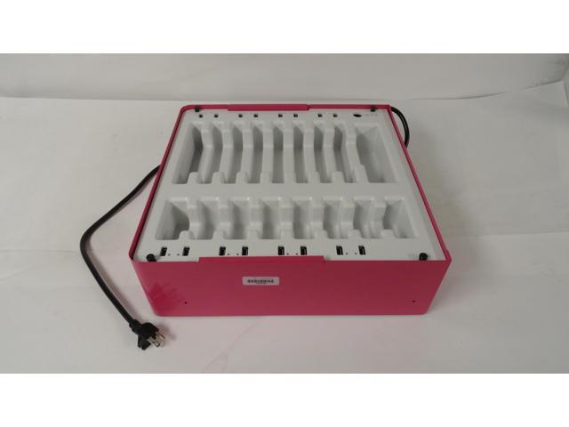 Bretford TMDRAWER8PRO11 Custom Charging Drawer For 11-inch iPad Pro - 8 x Phones - Pink and White