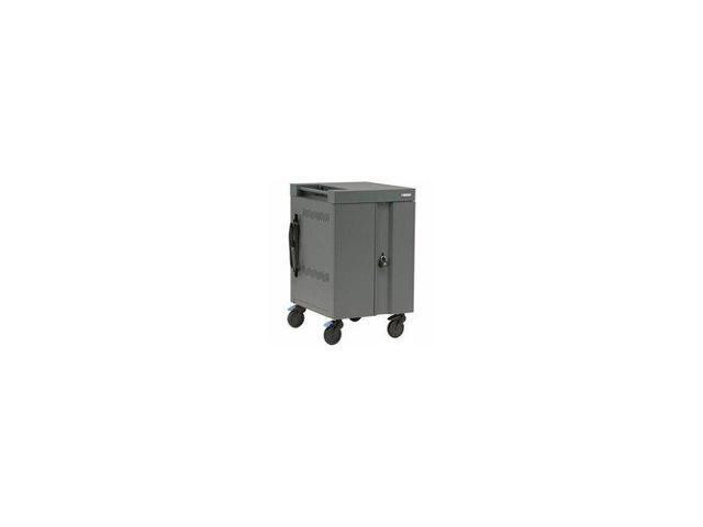 Bretford Element Cart 36 Pre-Wired - 4 Casters - 5' Caster Size - 30' Width x 26.5' Depth x 37.5' Height - Cool Gray - For 36 Devices