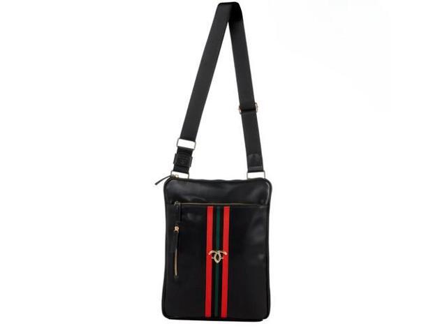 Francine Collections FWB10STRCB Fabrique Stryker Crossbody Bag For 10-inch Tablet - Nylon - Vegan Leather - Micro-suede Lining - Zipper Closure -.