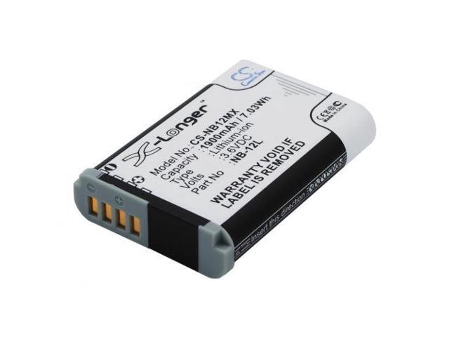 1900mAh NB-12L Battery for Canon LEGRIA Mini X, PowerShot G1X Mark Gàí, PowerShot N100, VIXIA Mini X