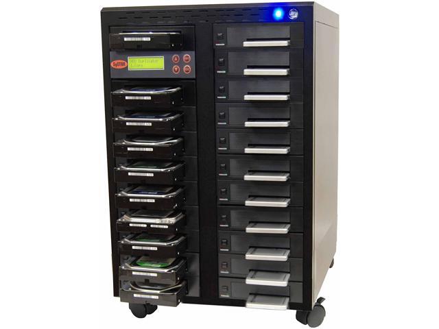Systor 1:20 SATA Hard Drive Duplicator & Sanitizer - 9GB/Min - Copy & Erase 2.5 SDD Solid State & 3.5 HDD Disks (SYS2020HS-DP) - 150MB/Sec, Dual.