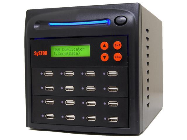 Systor 1 to 15 USB Duplicator & Sanitizer 2GB/Min - Standalone Multiple Flash Memory Copier & Storage Drive Eraser, Speeds Up to 33MB/Sec.