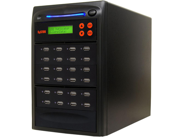 Systor 1 to 23 USB Duplicator & Sanitizer 2GB/Min - Standalone Multiple Flash Memory Copier & Storage Drive Eraser, Speeds Up to 33MB/Sec...
