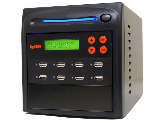 Systor 1 to 7 USB Duplicator & Sanitizer 2GB/Min - Standalone Multiple Flash Memory Copier & Storage Drive Eraser, Speeds Up to 33MB/Sec (SYS-USBD-7)