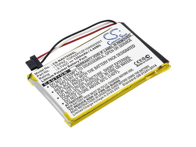 Battery for Navigon Topaz TOPAZPCZF1045003501 70 Easy Plus Premiun GPS 1200mAh