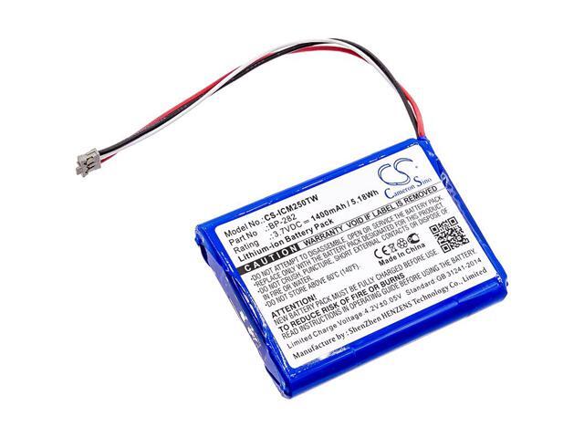 Two-Way Radio Battery for Icom BP-282 IC-M25 CS-ICM250TW 3.7V 1400mAh 5.18Wh NEW