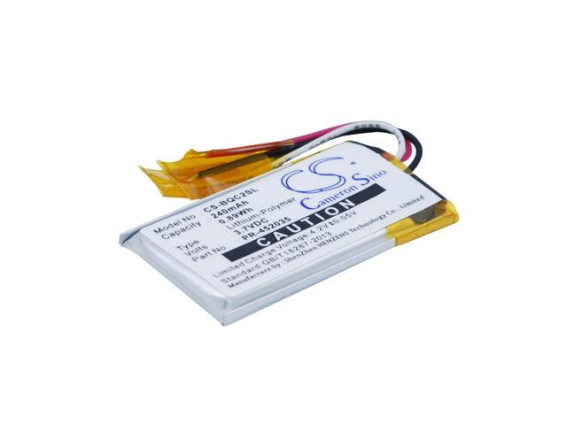 Wireless Headset Battery for Bose PR-452035 QC20 QuietComfort 20 CS-BQC2SL 240mA