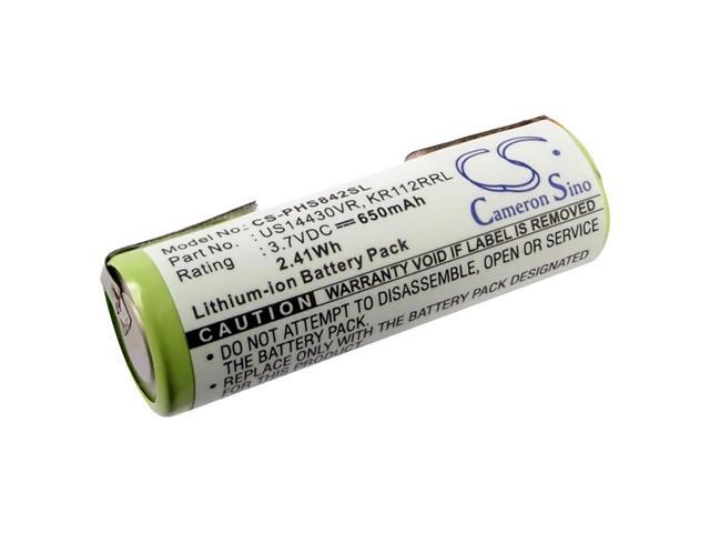Shaver Battery for PHILIPS KR112RRL US14430VR HS8420 HS8420/23 CS-PHS842SL 650mA