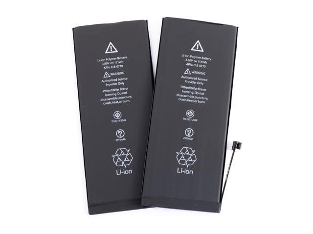 2 Pack of 1810mAh Replacement Batteries for Apple iPhone 6 - 616-0805 - Qty 2