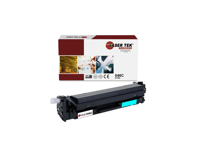 Laser Tek Services Compatible Toner Cartridge Replacement for Canon 046 046C Works with Canon Color ImageClass MF731Cdw MF733Cdw, LBP654Cdw...
