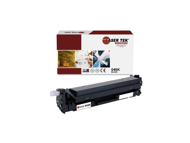Laser Tek Services Compatible Toner Cartridge Replacement for Canon 046 046K Works with Canon Color ImageClass MF731Cdw MF733Cdw, LBP654Cdw...