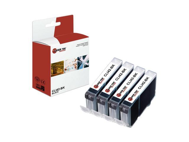 Laser Tek Services Compatible High Yield Ink Cartridge Replacement for Canon CLI-42 CLI42-BK Works with Canon Pixma PRO-100 Printers (Black, 4...