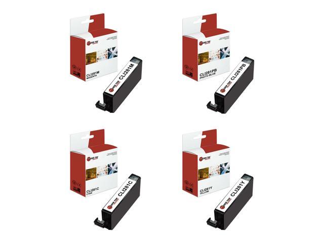 Laser Tek Services Compatible High Yield Ink Cartridge Replacement for Canon CLI-281 Works with Canon Pixma TR7520 TR8520 Printers (Cyan, Magenta,...