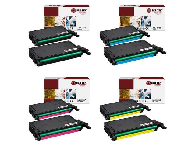 Laser Tek Services Compatible Toner Cartridge Replacement for Dell 2145 330-3785 330-3788 330-3787 330-3786 Works with Dell Color Laser 2145CN...