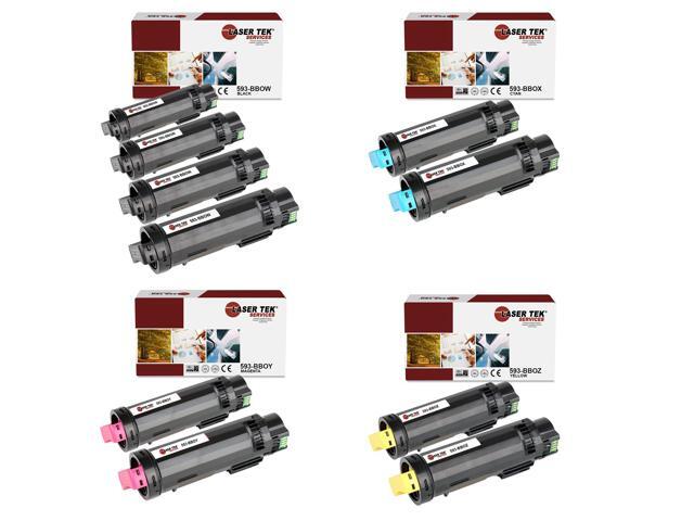 Laser Tek Services Compatible Toner Cartridge Replacement for Dell 825 593-BBOW 593-BBOX 593-BBOY 593-BBOZ Works with Dell H625cdw H825cdw,...