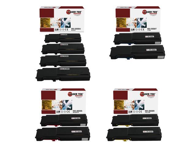 Laser Tek Services Compatible Toner Cartridge Replacement for Dell C2660 593-BBBU 593-BBBT 593-BBBS 593-BBB Works with Dell C2660dn C2665dnf...