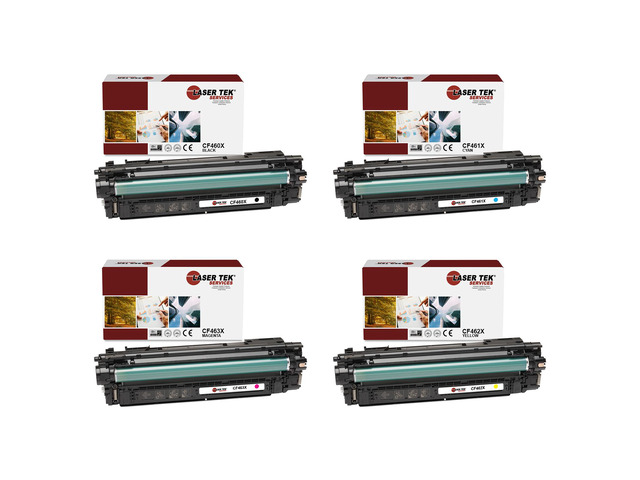 4Pk LTS 656X BCMY HY Compatible for HP Color LaserJet M652 M653 Toner Cartridge