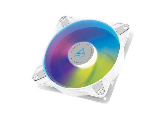 ARCTIC P12 PWM PST A-RGB 0dB - Case Fan, 120 mm PWM case Fan Optimized for Static Pressure, Semi-Passive: 0-2000 RPM, 5V 3 pin ARGB LED, Single Fan.