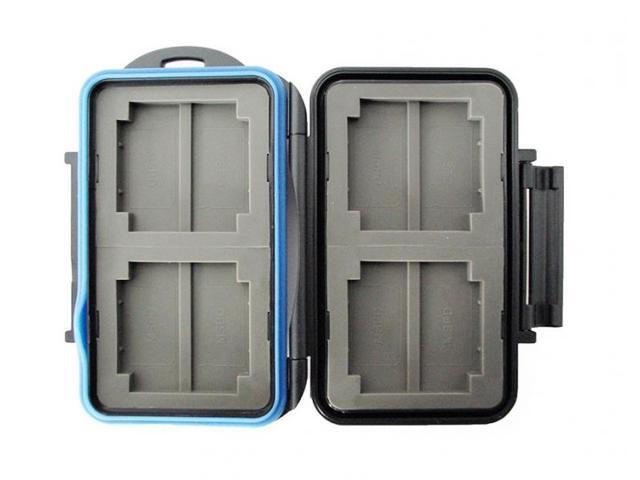 JJC MC-1 Waterproof Holder Storage Memory Card Case For 4PCS CompactFlash (CF) 8PCS MemoryStick Pro Duo