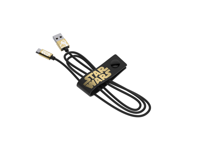 Tribe Star Wars TLJ BB-8 Gold Micro USB Cable 120cm - Limited Edition