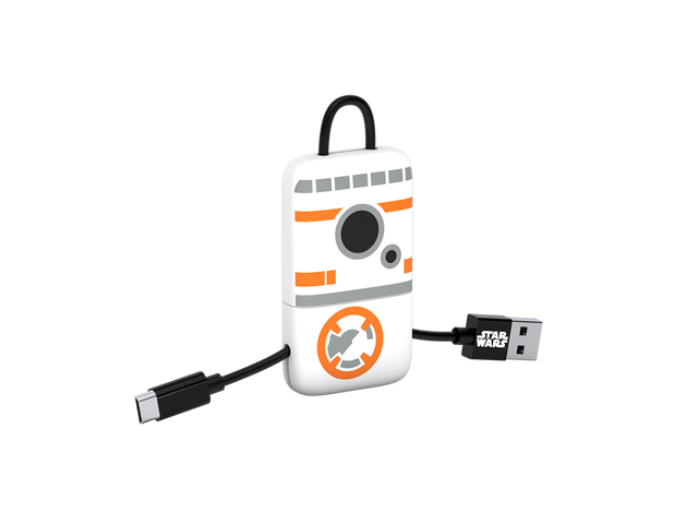 Tribe Star Wars TLJ BB-8 KeyLine Micro USB Cable 22cm