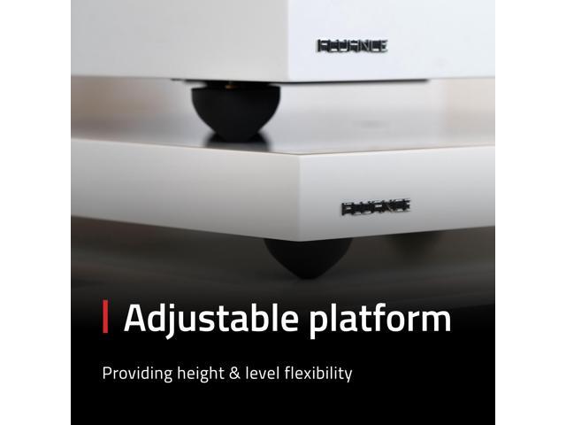 Fluance IB40 Turntable Isolation Base Anti-Vibration Wood Platform for Enhanced Sound Clarity and Superior Damping with Height Adjustable Feet,...