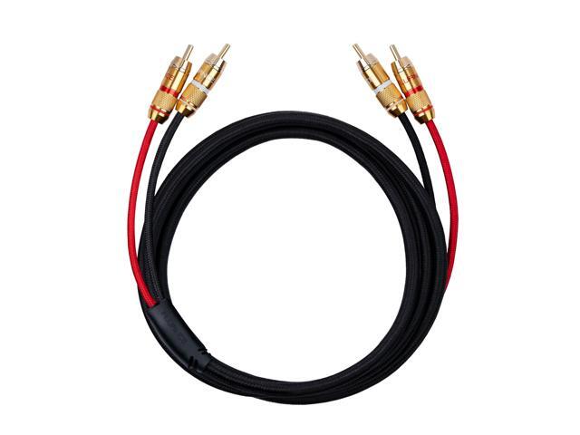 Fluance HiFi Stereo RCA Cable, 2-Male to 2-Male, Gold Plated Color-Coded Connectors for Preamp, CD player, Turntable, Amplifier, Gaming Console,...