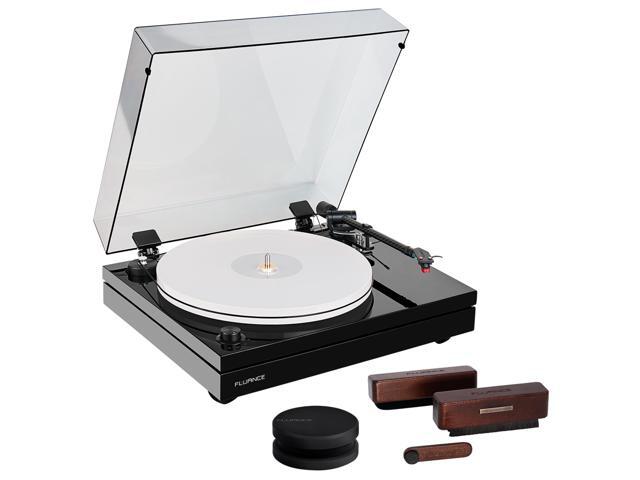 Fluance RT87 Reference High Fidelity Dual-Plinth Turntable (Piano Black), VB65 3-in-1 Vinyl Record & Stylus Cleaning Kit, RW03 HiFi Vinyl Record.