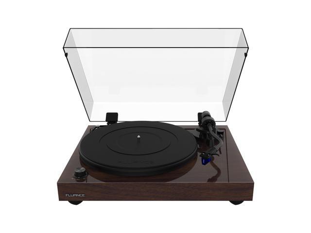 Fluance RT84 Reference High Fidelity Vinyl Turntable Record Player with Ortofon 2M Blue Cartridge, Speed Control Motor, High Mass MDF Wood Plinth,...