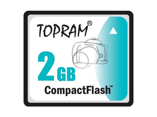 TOPRAM 2GB CF 2G CompactFlash Card Compact Flash Flash - Bulk - OEM