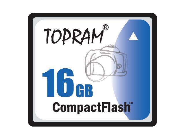 TOPRAM 16GB CF 16G CF Compact Flash 266x CompactFlash Card