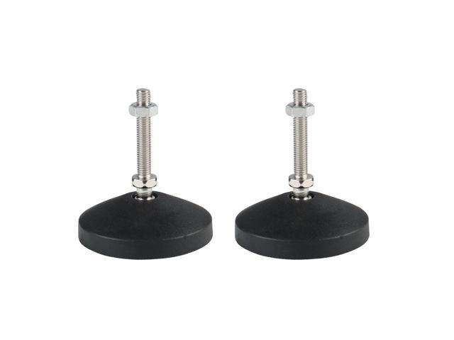M8 x 50 x 80mm Leveling Feet Adjustable Leveler Protector for Machine Leg 2pcs