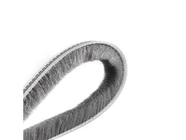 Brush Weather Stripping, 15M/49.2Ft Card-Slot Seal Strip Pile Weatherstrip Sweep Elastic Brush for Door Window, 5x8mm/WxH