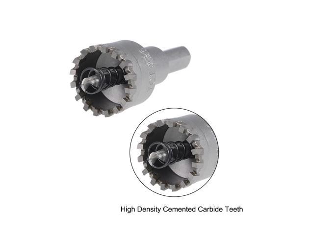 Carbide Hole Cutter 26mm Hole Saw Drill Bit High Density Cemented Carbide Teeth Triangular Shank for Stainless Steel Sheet Metal