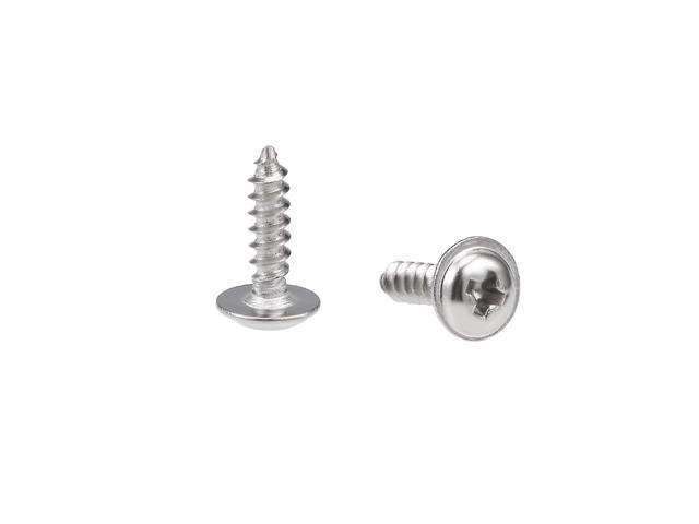 Photos - Other for repair Unique Bargains 2x8mm Self Tapping Screws Phillips Pan Head With Washer Screw 304 Stainles 