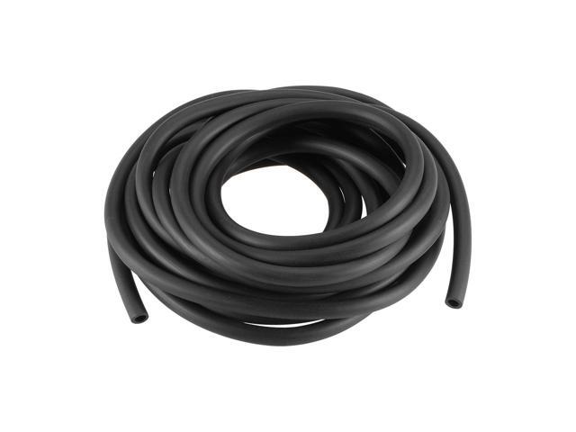 Fuel Line Hose Oil Tube, 4mm(5/32') ID x 7mm(9/32') OD 13.12Ft/4M Rubber Water Hose Engine Pipe Tubing Black