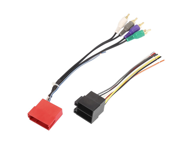 Car Stereo CD Player Wiring Harness Set Wire Radio Adapter 4 RCA Male Connector 70-1787 for Volkswagen for Audi