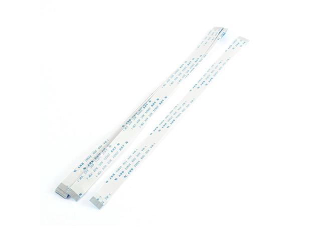 Unique Bargains 10Pcs 0.5mm Pitch 18 Pin AWM 20624 80C 60V VW-1 Flexible Flat Cable FFC 200mm