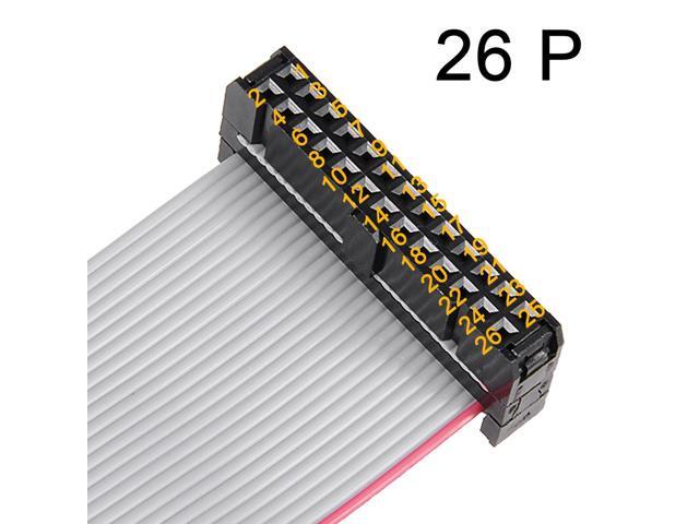 IDC 26 Pins Connector Flat Ribbon Cable Female Connector 30cm 2.54mm Pitch,5pcs