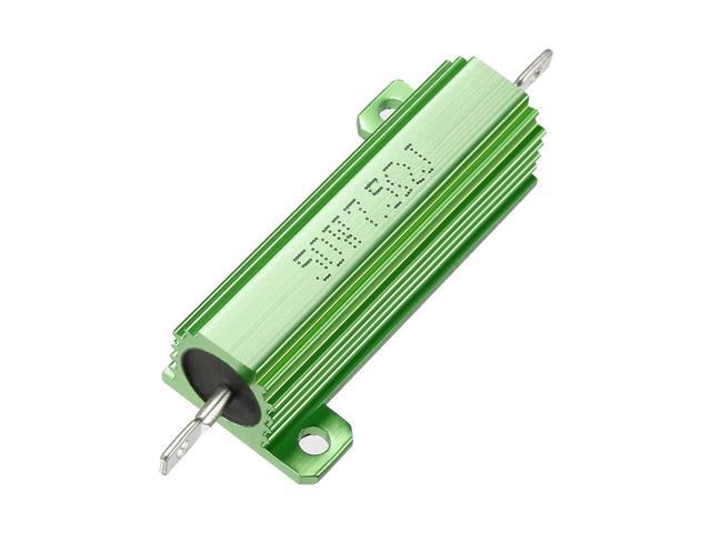 Unique Bargains 50W 7.5 Ohm Aluminium Housing Chassis Mount Wirewound Power Resistor Green 1pcs