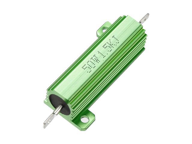 Unique Bargains 50W 1.5k Ohm Aluminium Housing Chassis Mount Wirewound Power Resistor Green 1pcs