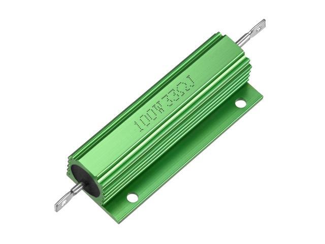 Unique Bargains Aluminum Case Resistor 100W 33 Ohm Wirewound for LED Replacement Converter