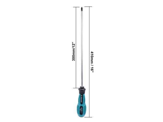 #2 Phillips Screwdriver 12 Inch Round Shaft Non Slip Comfortable Handle