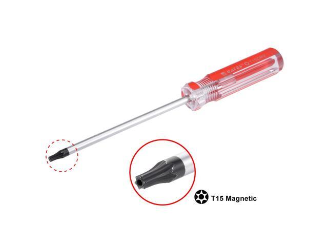 Magnetic T15 Torx Screwdriver with 4 Inch Cr-V Steel Shaft