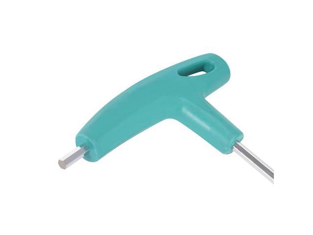 4mm Extra Long Arm T-Handle Hex Key Wrench Chrome Finish