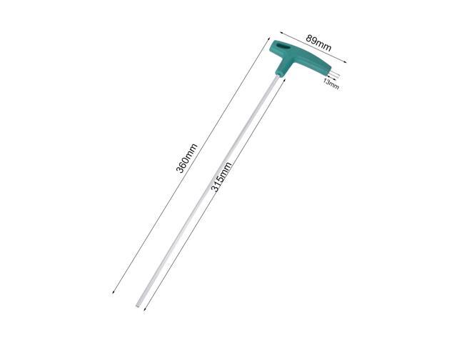 4mm Extra Long Arm T-Handle Hex Key Wrench Chrome Finish