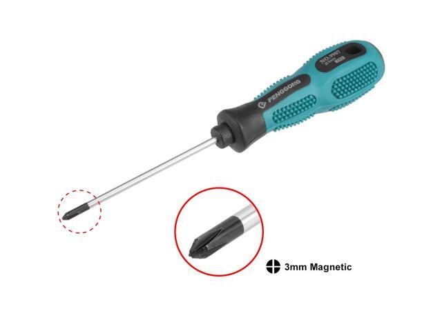 #0 Phillips Screwdriver 3 Inch Round Shaft Non Slip Comfortable Handle