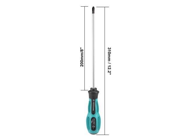 #2 Phillips Screwdriver 8 Inch Round Shaft Non Slip Comfortable Handle
