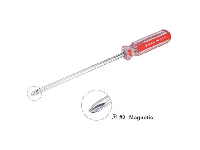 Magnetic #2 Phillips Screwdriver with 6 Inch Chrome Vanadium Steel Shaft